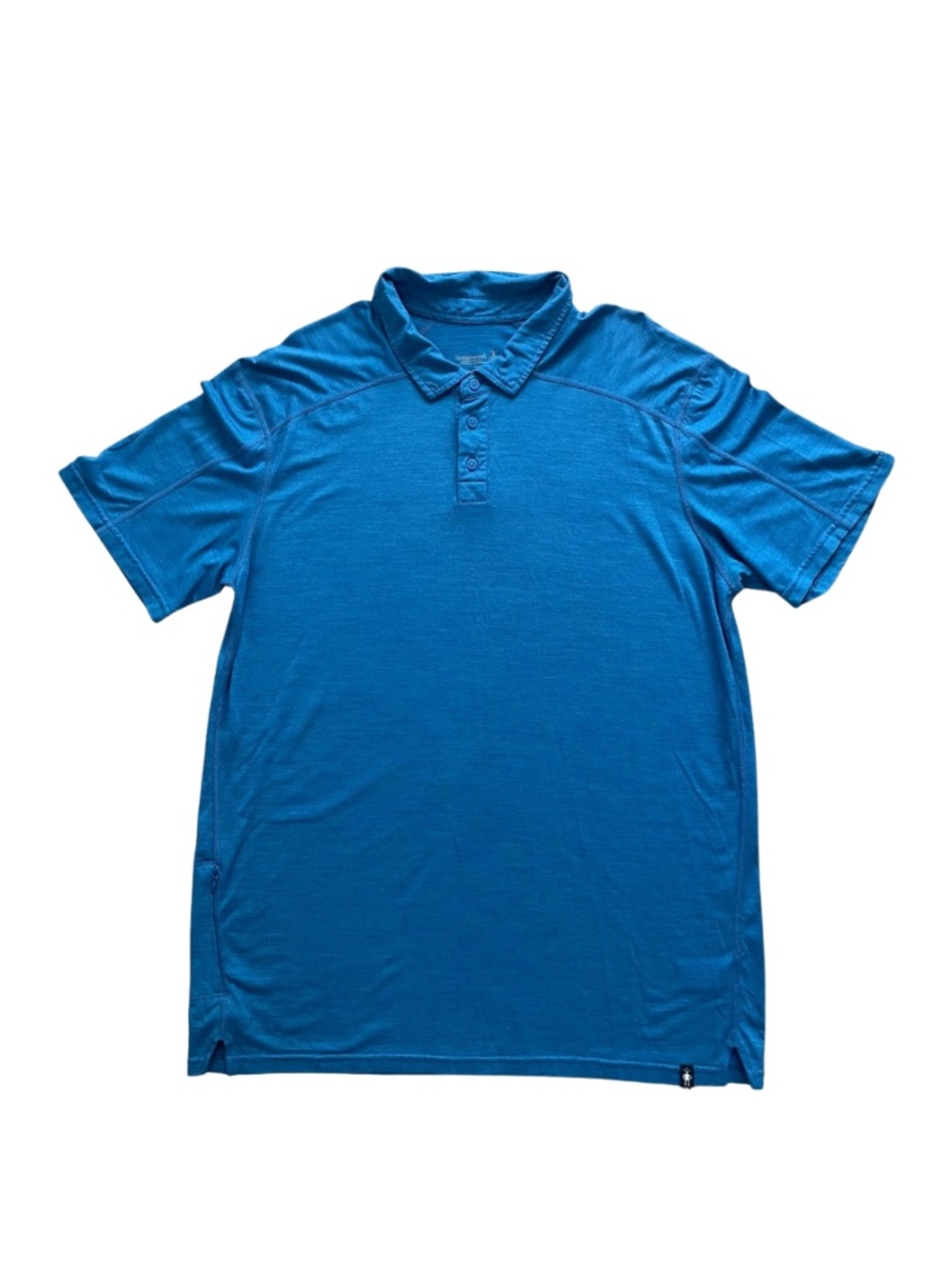 Smartwool Teal Short-Sleeve Polo, Men XL #0001